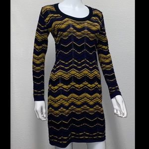 Missoni chevron long sleeve dress